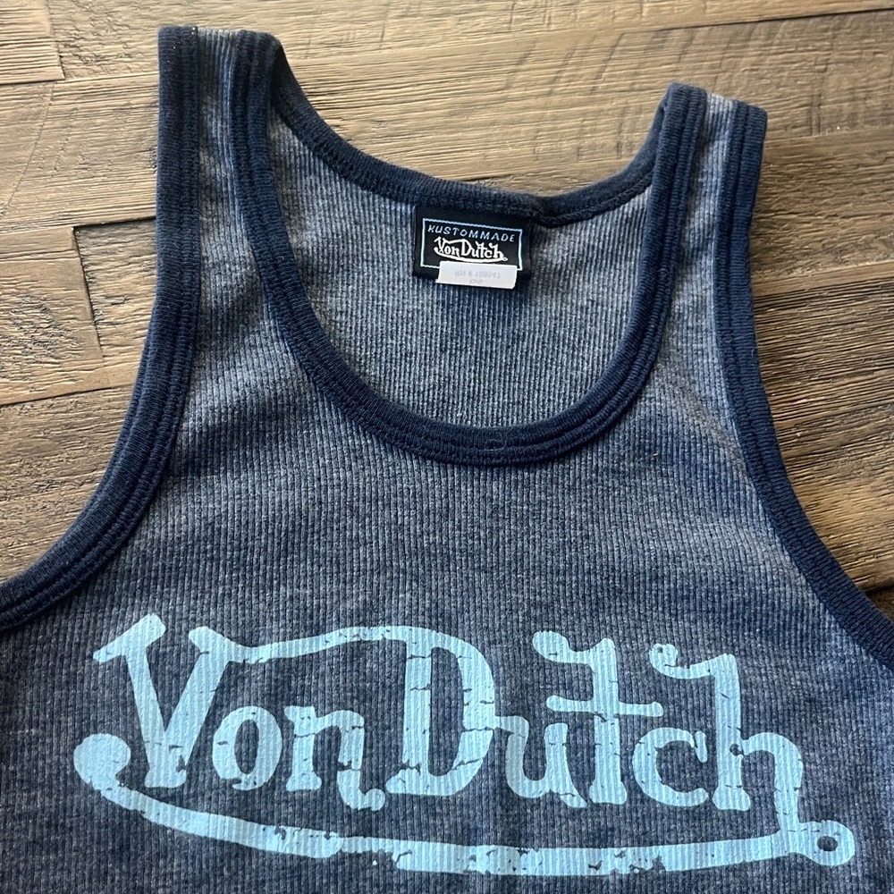 Von Dutch Ringer Ribbed Tank - Picture 6 of 16